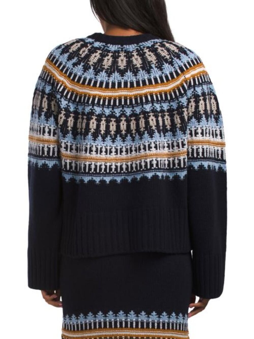 MARIE OLIVER Wool Blend Fair Isle Sweater - Picture 2 of 3